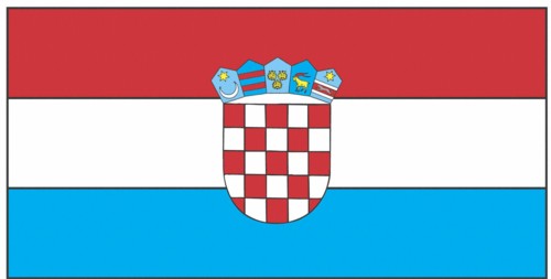 Drapeau de la Croatie
