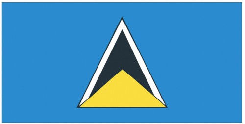 Drapeau de Sainte Lucie