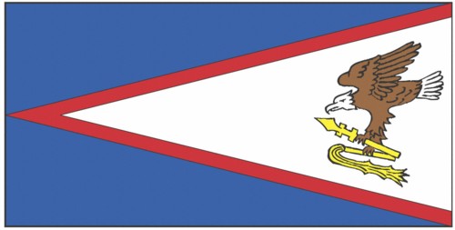 Samoa Islands flag (USA)