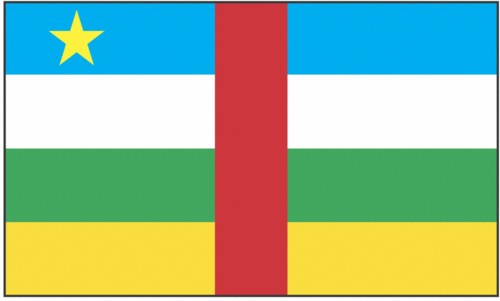 Drapeau de la République de Centre Afrique
