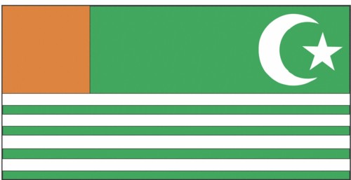 Drapeau du Cachemire (Partie pakistanaise)