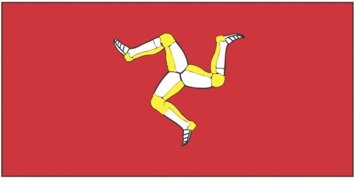 Drapeau de Man (anciennement île de Man)