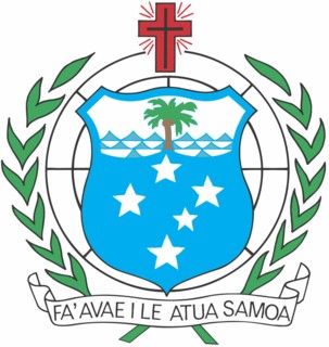 Coat of arms of the Samoa islands (Western Samoa)