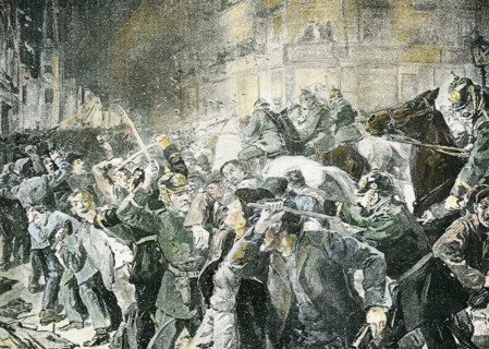 Berlin, grève des cochers et des ouvriers du charbon