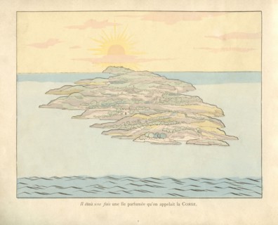 Livre pour enfant : vue de la Corse de Napoléon