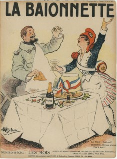 Drawing on published in La Baïonnette in 1916