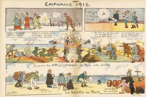 Drawing on published in La Baïonnette in 1916