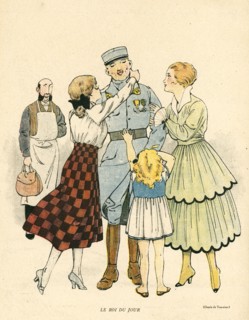 Drawing on published in La Baïonnette in 1916