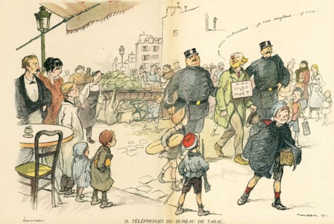 Drawing on published in La Baïonnette in 1916