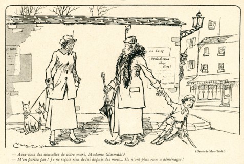 Drawing on published in La Baïonnette in 1916