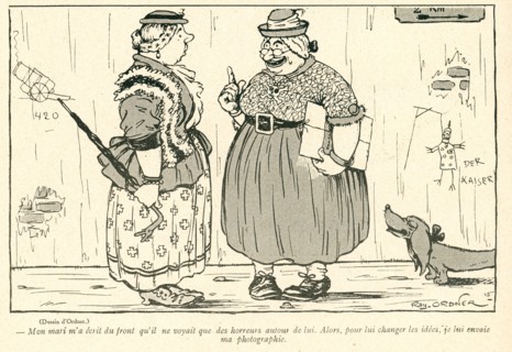Drawing on published in La Baïonnette in 1916
