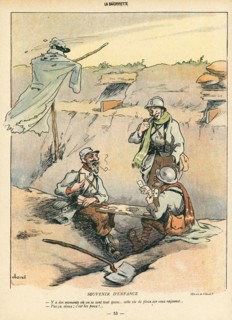 Dessin humoristique paru dans La Baïonnette n°30 du 27 janvier 1916