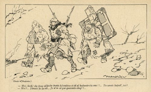 Drawing on published in La Baïonnette in 1916