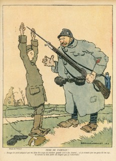 Drawing on published in La Baïonnette in 1916
