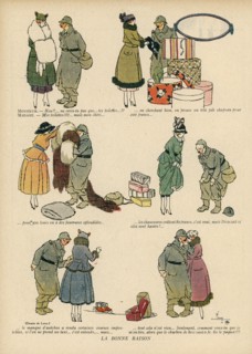 Drawing on published in La Baïonnette in 1916