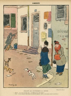 Drawing on published in La Baïonnette in 1916