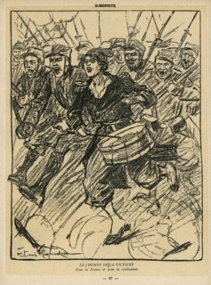 Dessin paru dans La Baïonnette n°32 du 10 février 1916