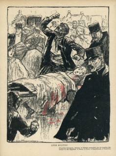 Dessin paru dans La Baïonnette n°32 du 10 février 1916