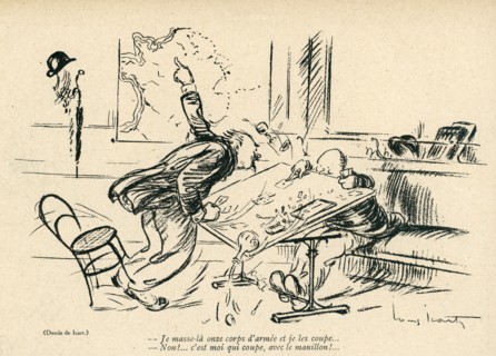 Drawing on published in La Baïonnette in 1916