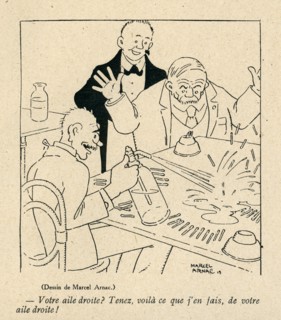 Drawing on published in La Baïonnette in 1916