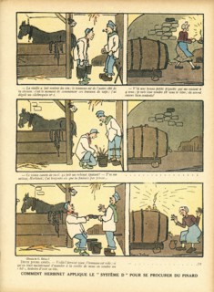 Dessin humoristique paru dans La Baïonnette n°33 du 17 février 1916