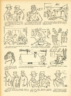Dessin humoristique paru dans La Baïonnette n°33 du 17 février 1916