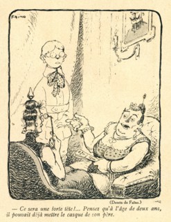 Drawing on published in La Baïonnette in 1916