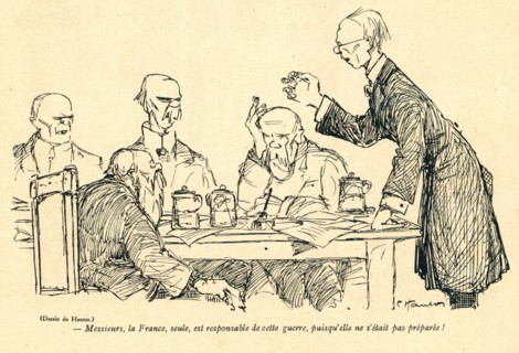 Dessin humoristique paru dans La Baïonnette n°35 du 2 mars 1916