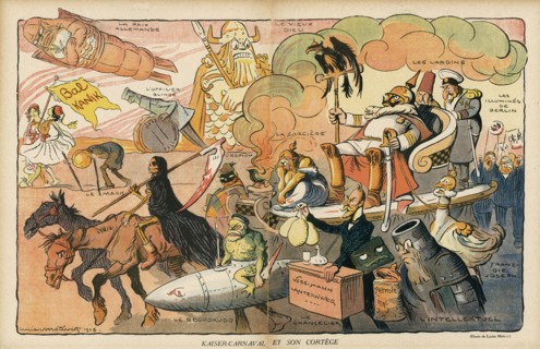 Drawing on published in La Baïonnette in 1916