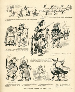 Dessin humoristique paru dans La Baïonnette n°36 du 9 mars 1916