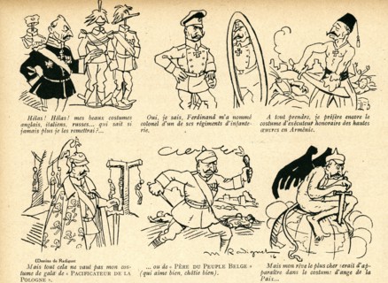 Dessin humoristique paru dans La Baïonnette n°36 du 9 mars 1916