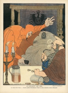 Dessin humoristique paru dans La Baïonnette n°36 du 9 mars 1916