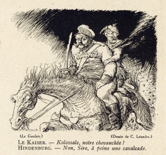 Dessin humoristique paru dans La Baïonnette n°36 du 9 mars 1916