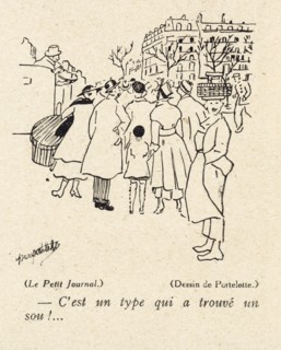 Drawing on published in La Baïonnette in 1916