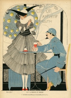 Dessin humoristique paru dans La Baïonnette n°38 du 23 mars 1916