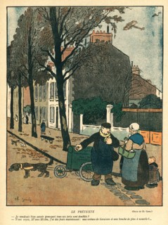 Drawing on published in La Baïonnette in 1916