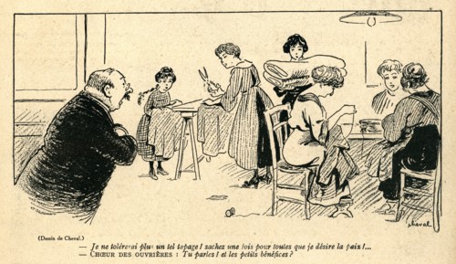 Dessin humoristique paru dans La Baïonnette n°39 du 30 mars 1916