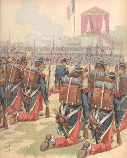 Le camp de Châlons, 1896