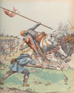 La bataille de Bouvines en 1214