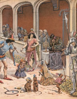 Louis XI amusé par des spectacles de bohémiens
