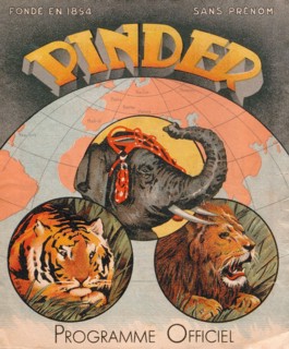 Poster for the Pinder circus, 1947