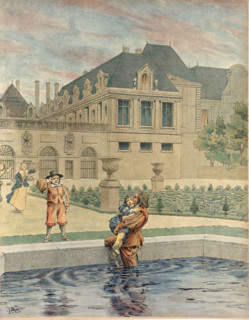 Louis XIV échappant à la noyade