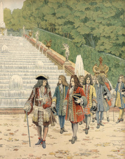 Louis XIV et Nicolas de Villeroy, 1706