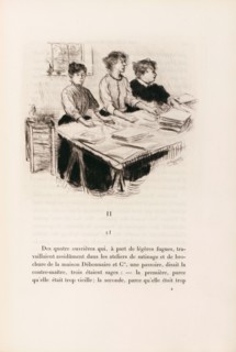 Raffaelli, illustration du livre de Karl-Joris Huysmans "Les soeurs Vatard"