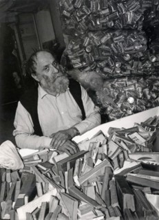 César in his studio, circa 1981