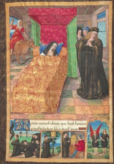Master of the Chronique scandaleuse, Madame de Balsac on Her Deathbed