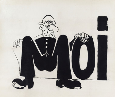 Caricature de Charles de Gaulle : Moi