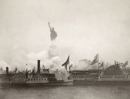 Inauguration of the Statue of Liberty in New York, 1886