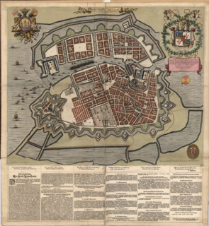 Carte de Copenhague en 1674