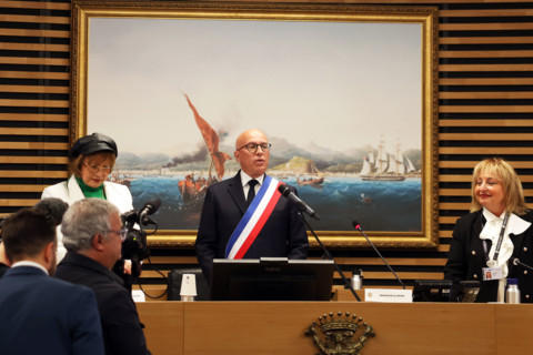 Eric Ciotti, first City Council meeting following his election, 27 March 2026
